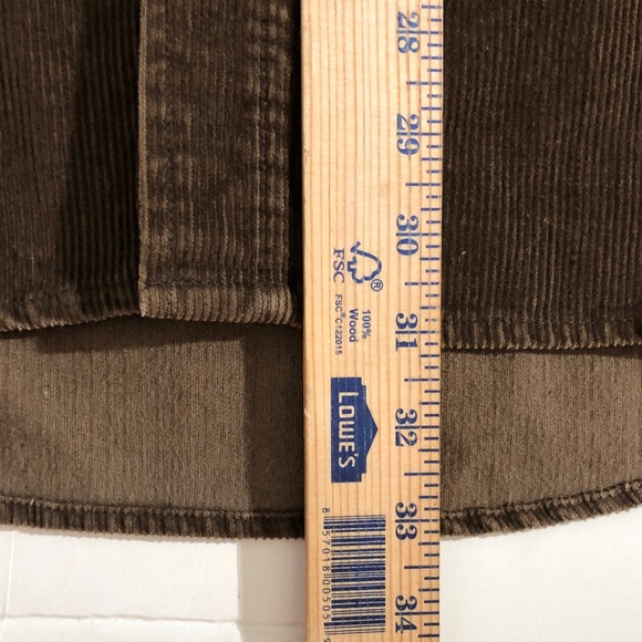 Moose Creek Brown Corduroy Shirt Jacket button down longsleeve LG unisex - Picture 13 of 16